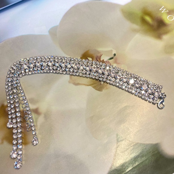 🌟 Rhinestone Crystal Bracelet Tassel - Picture 4 of 6